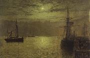 Lights in the Harbour Atkinson Grimshaw